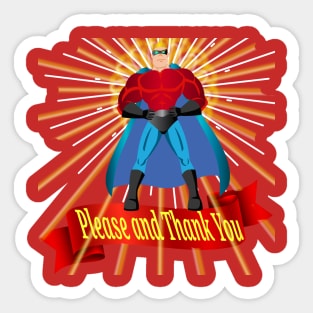 Please and Thank You Sticker